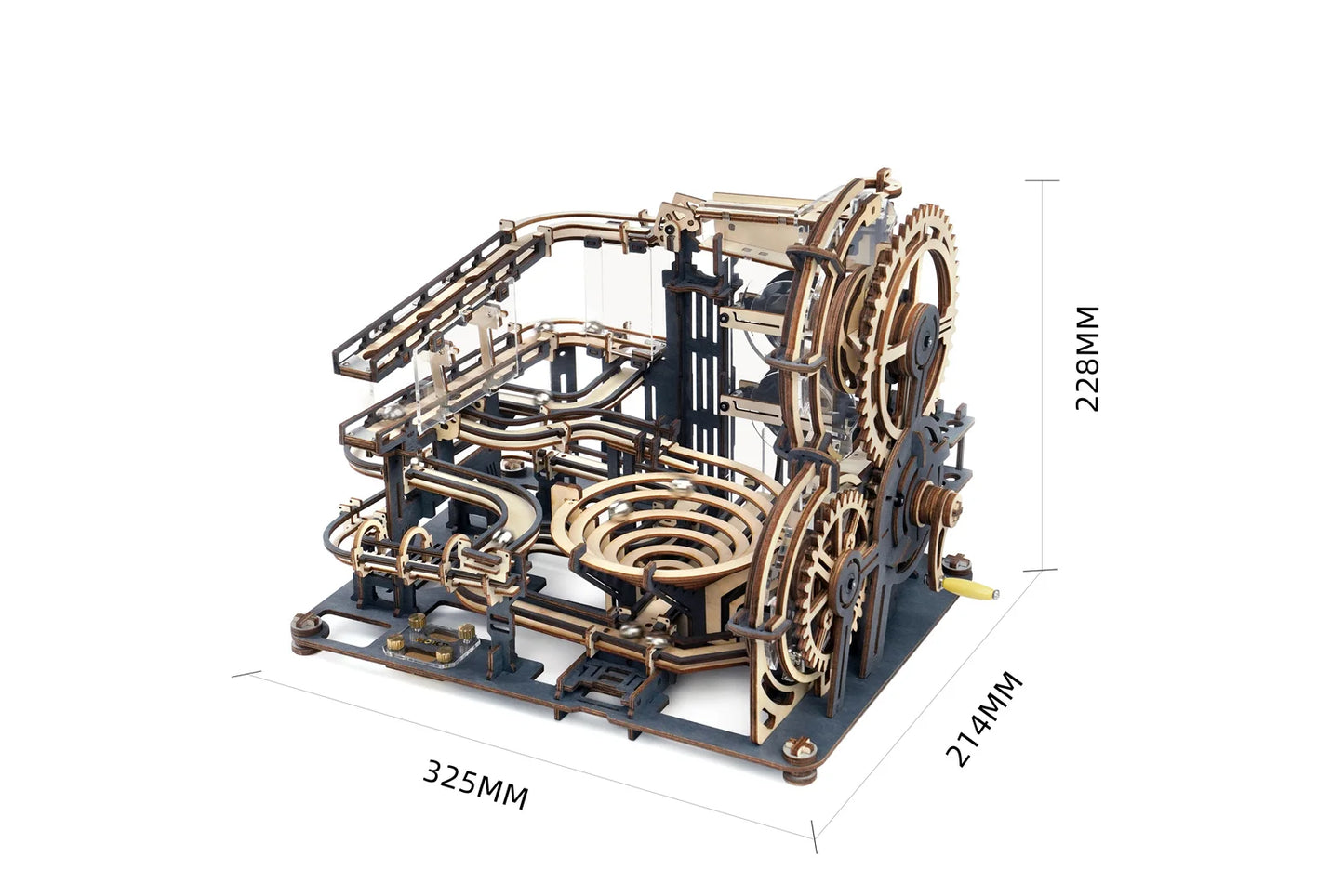 Get 25% Off! Marble Run Set – 5 Kinds 3D Wooden Puzzle DIY Model Kit for Teens & Adults | Night City Assembly Toy Gift