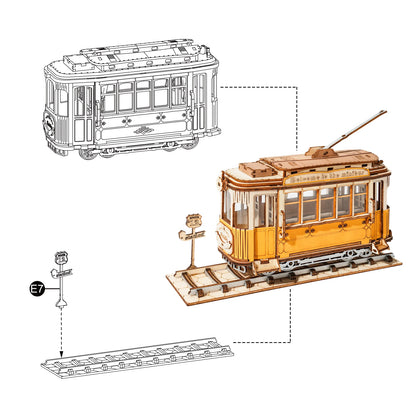 Get 25% Off on DIY 3D Transportation Wooden Model Kits – Vintage Car, Tramcar, and Carriage! Perfect Gift for Kids and Adults!