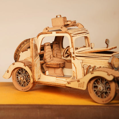 Get 25% Off on DIY 3D Transportation Wooden Model Kits – Vintage Car, Tramcar, and Carriage! Perfect Gift for Kids and Adults!