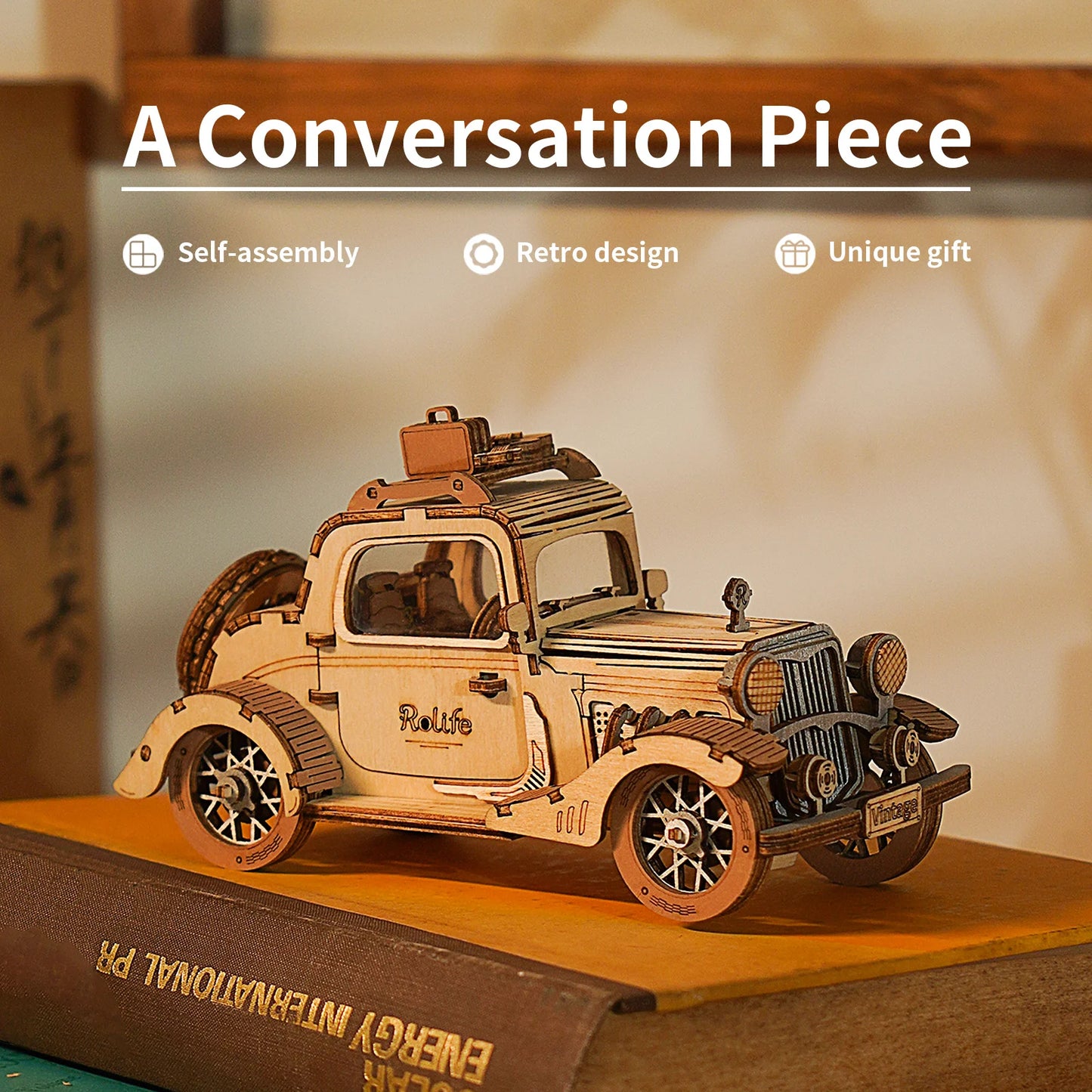 Get 25% Off on DIY 3D Transportation Wooden Model Kits – Vintage Car, Tramcar, and Carriage! Perfect Gift for Kids and Adults!