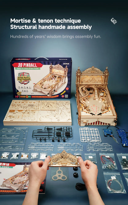 Get Up to 25% Off on 3D Pinball Machine – Vintage Style Fun for Kids, Adults, and Family Parties! Smooth Assembly 3D Wooden Puzzles!