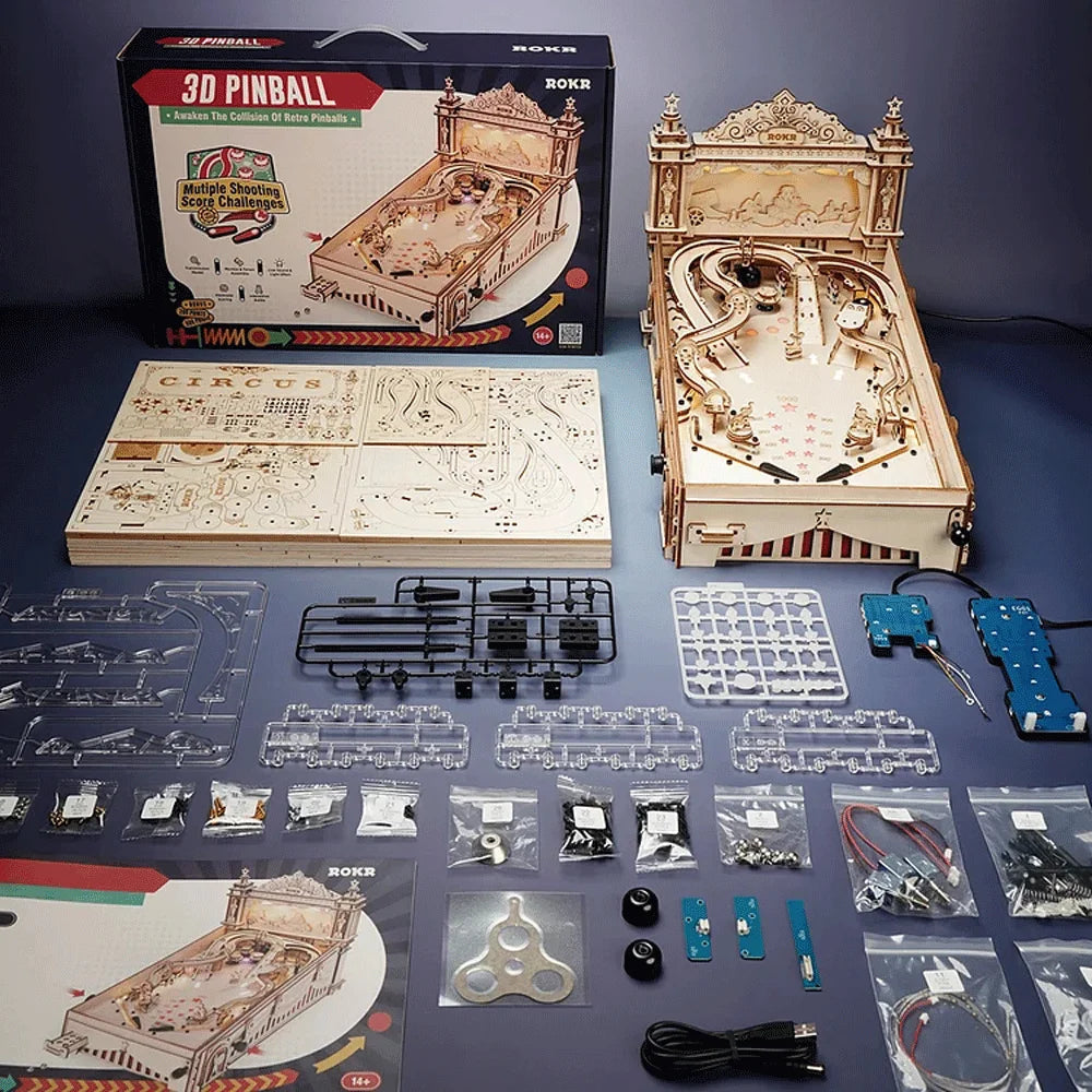 Get Up to 25% Off on 3D Pinball Machine – Vintage Style Fun for Kids, Adults, and Family Parties! Smooth Assembly 3D Wooden Puzzles!