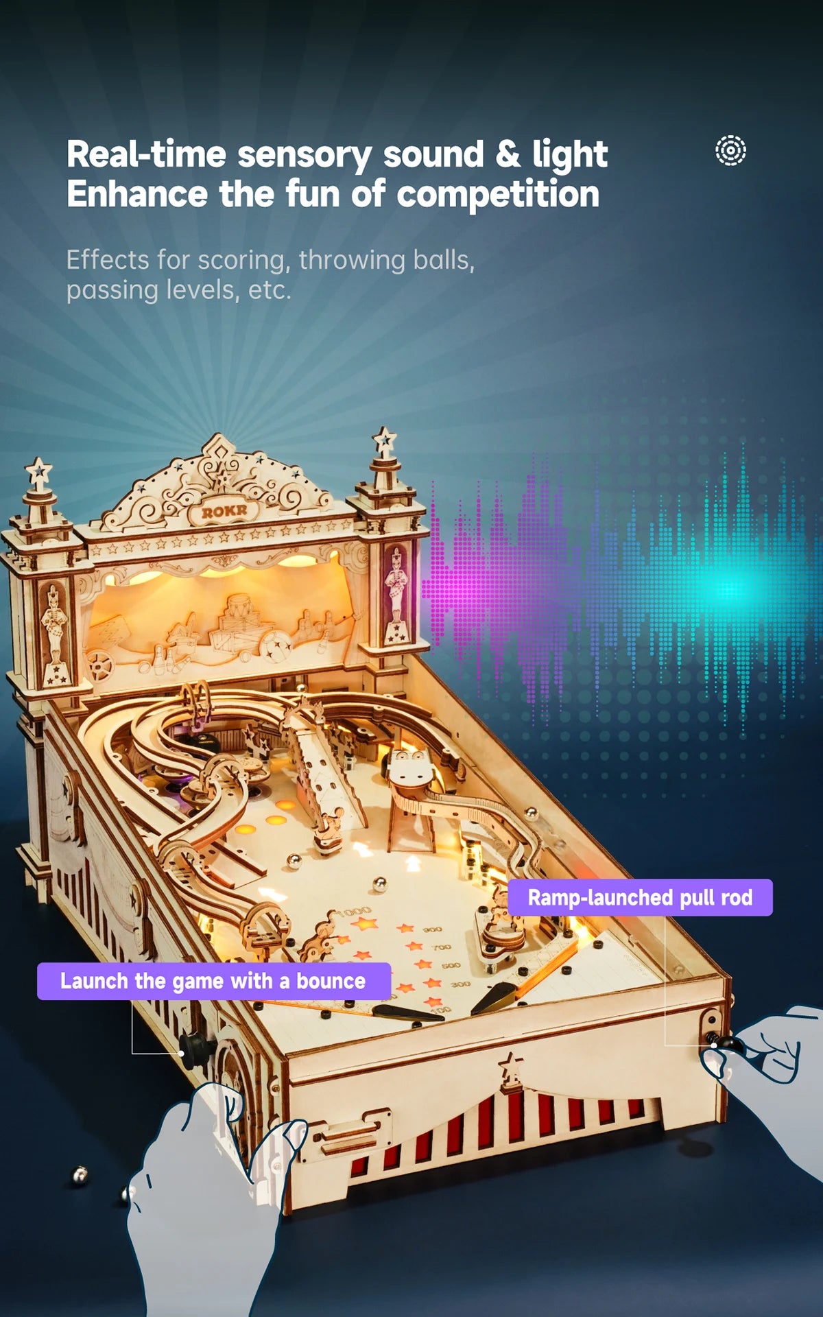 Get Up to 25% Off on 3D Pinball Machine – Vintage Style Fun for Kids, Adults, and Family Parties! Smooth Assembly 3D Wooden Puzzles!