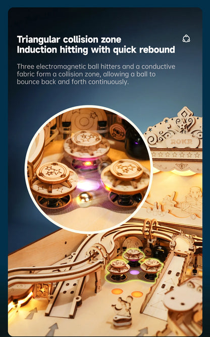 Get Up to 25% Off on 3D Pinball Machine – Vintage Style Fun for Kids, Adults, and Family Parties! Smooth Assembly 3D Wooden Puzzles!