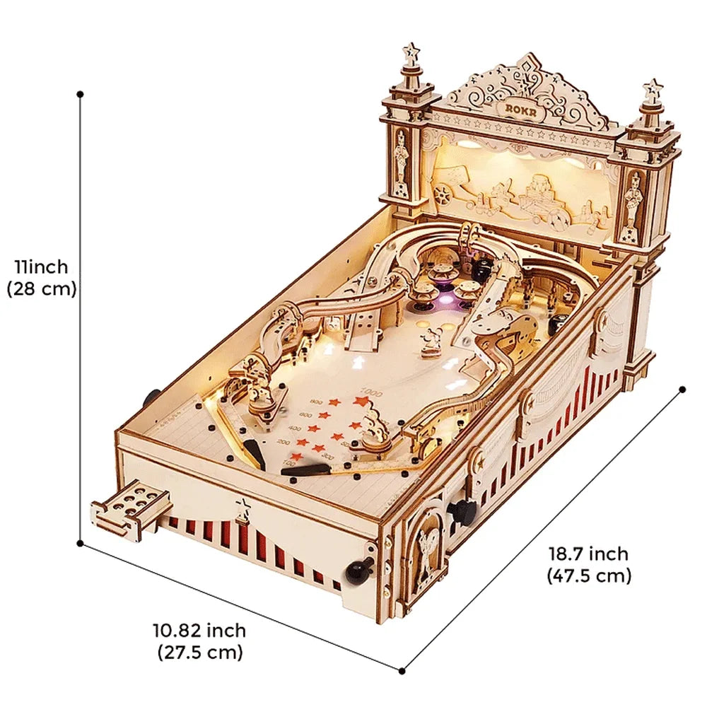 Get Up to 25% Off on 3D Pinball Machine – Vintage Style Fun for Kids, Adults, and Family Parties! Smooth Assembly 3D Wooden Puzzles!